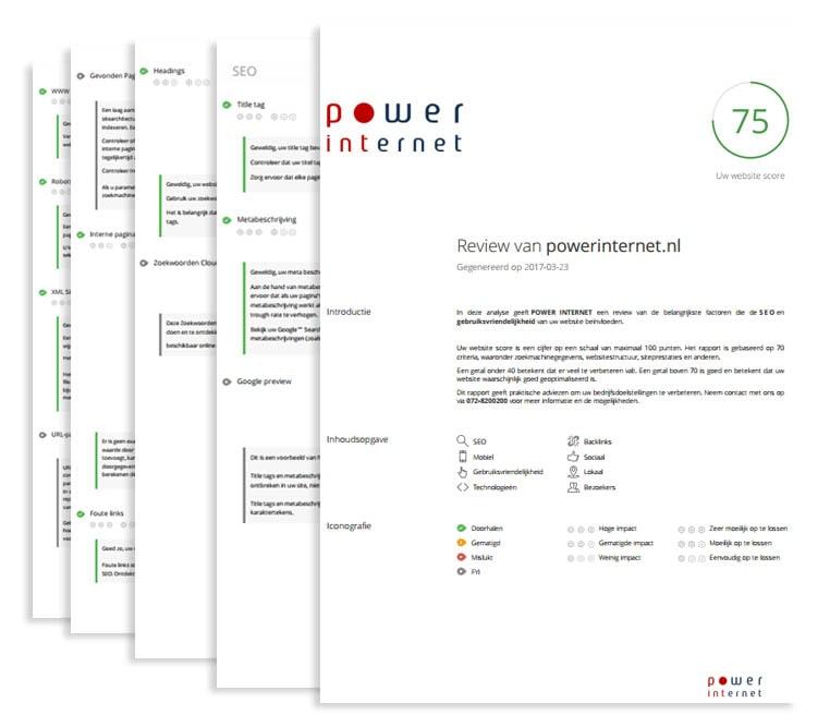 Een voorbeeld van optimalisatie. 75/100 punten!